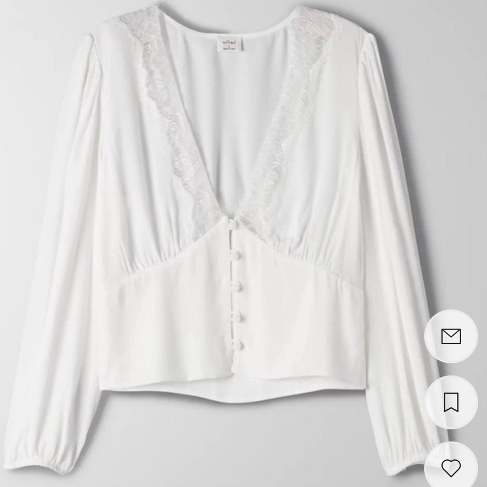 Wilfred Aritzia Romance Me Blouse
